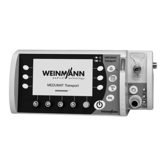 Weinmann MEDUMAT Transport Instrucciones