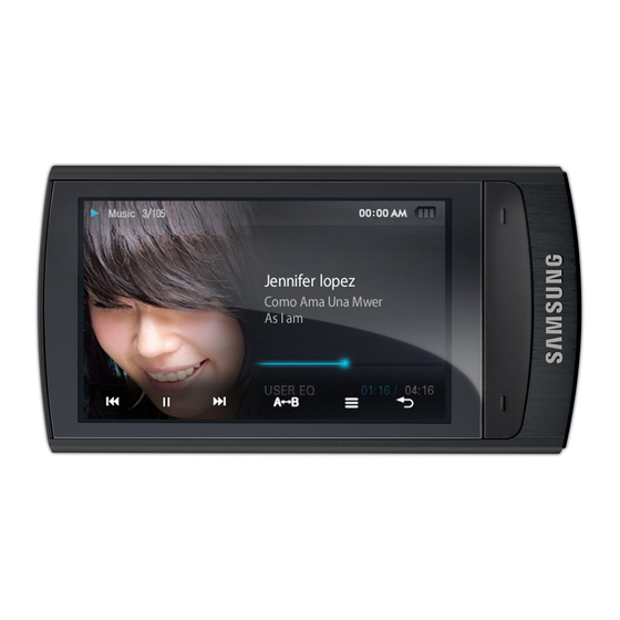 Samsung YP-R1 Manual De Instrucciones