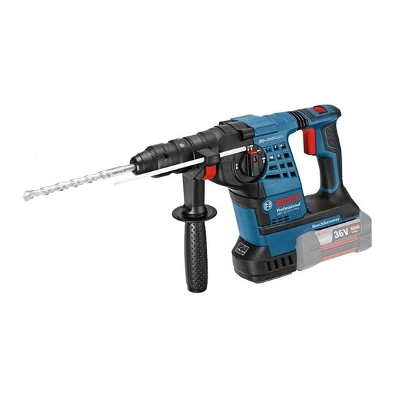 Bosch GBH 36 V-LI PROFESSIONAL Manuales