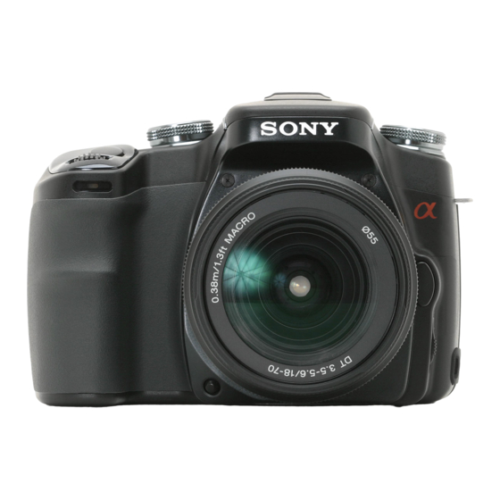 Sony a100 Manuales