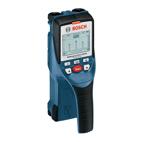 Bosch Wallscanner D-tect 150 Instrucciones De Funcionamiento Y Seguridad