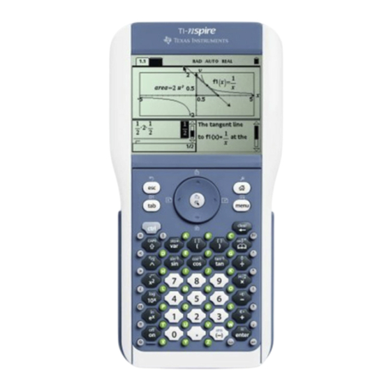Texas Instruments TI-Nspire Primeros Pasos