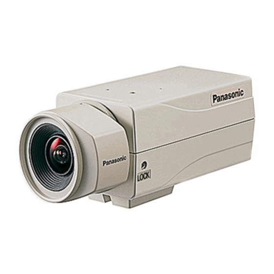 Panasonic WV-BP140 Manual De Instrucciones