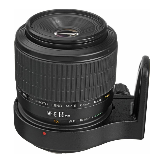 Canon MP-E 65mm f/2.8 1-5x Manuales