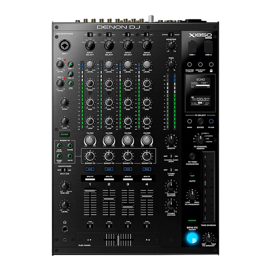 Denon DJ X1850 Prime Manuales