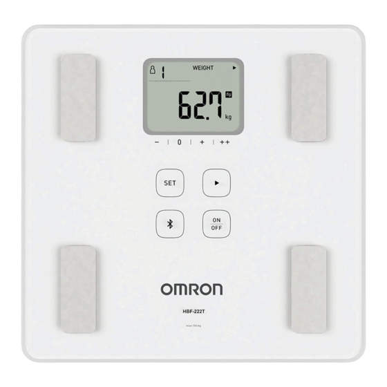 Omron HBF-222T Manual De Instrucciones