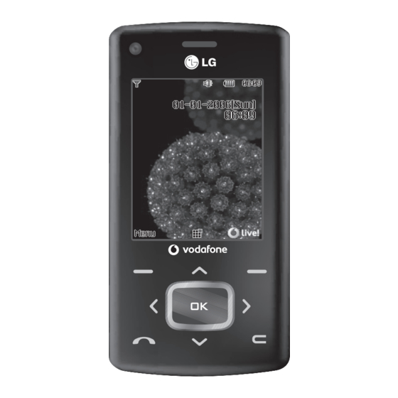 LG vodafone KU800 Manuales