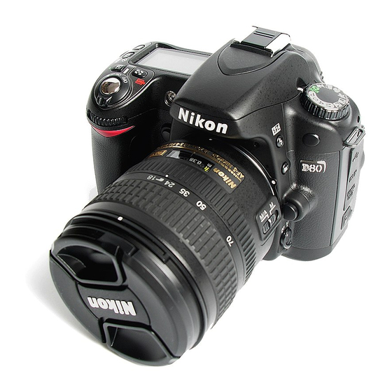 NIKON D80 MANUAL DEL USUARIO Descargar en PDF ManualsLib