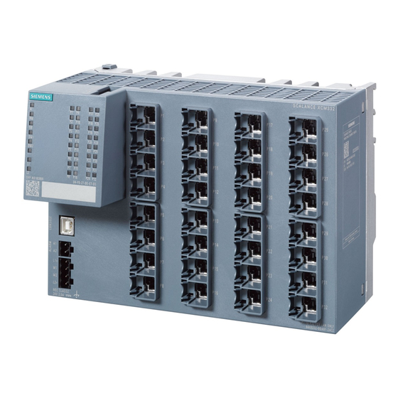 Siemens SIMATIC NET SCALANCE XCM-300 Manual De Producto
