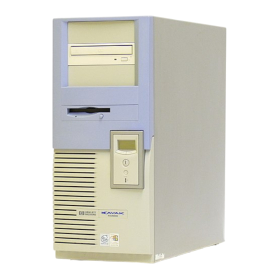 HP Kayak XU800 Guía De Resolución De Problemas
