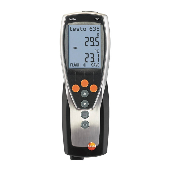 testo 635 Manual Abreviado
