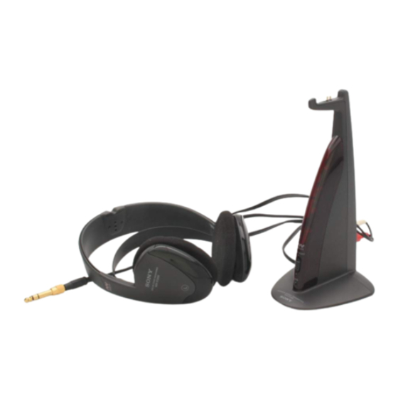 Sony MDR-IF320RK2 Manual De Instrucciones