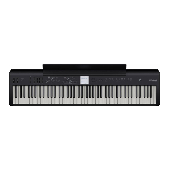 Roland FP-E50 Guía Rápida