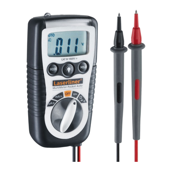 LaserLiner MultiMeter-Pocket Manual De Instrucciones