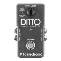 TC Electronic Ditto Stereo Looper Manual Del Usuario