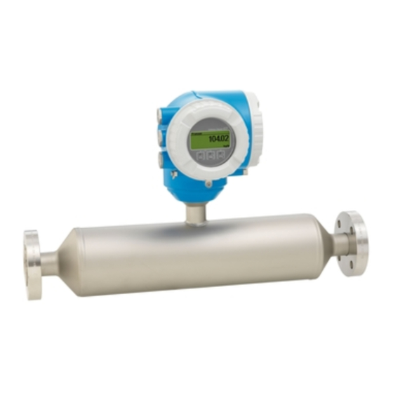 Endress+Hauser Proline Promass I 300 Manual De Instrucciones