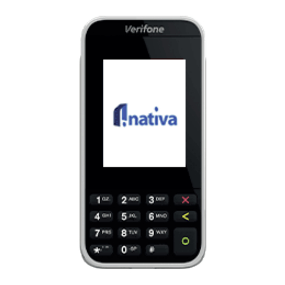 nativa Verifone E285 Manual De Usuario