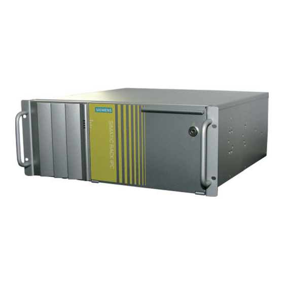 Siemens SIMATIC IPC547D Instrucciones De Servicio