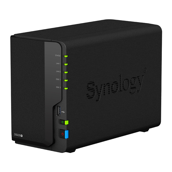 Synology DS220+ Guía De Instalación Del Hardware