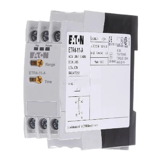 Eaton ETR4-51 Serie Instrucciones De Montaje