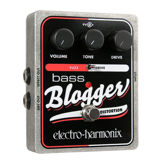 Electro-Harmonix Bass Blogger Guia Del Usuario