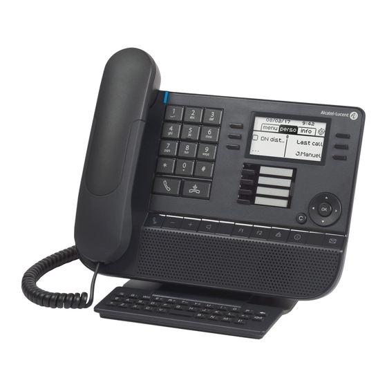 Alcatel-Lucent 8028s Premium DeskPhone Manuales