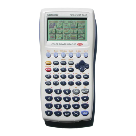 Casio fx-9750G PLUS Guia Del Usuario