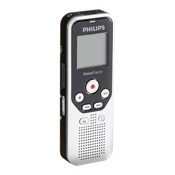 Philips VoiceTracer Guia De Inicio Rapido