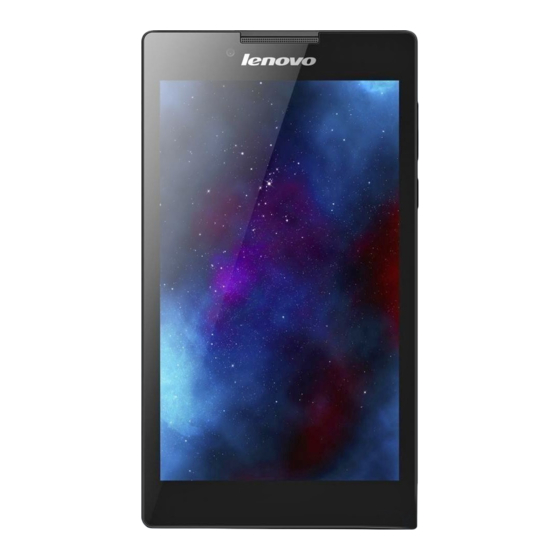 Lenovo TAB 2 A7-30 Serie Guia Del Usuario