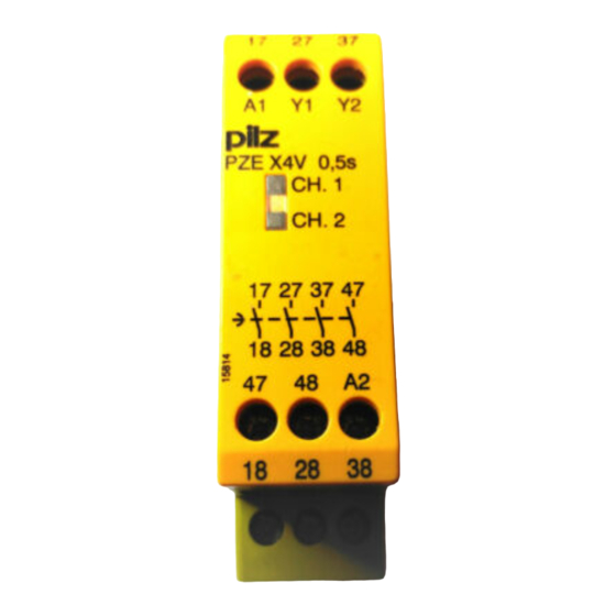 Pilz PZE X4V Manual De Instrucciones