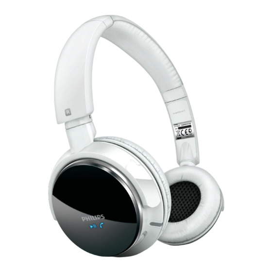 Philips SHB9001WT Manual De Instrucciones