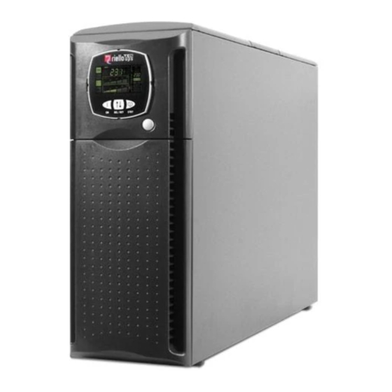 Riello UPS SENTINEL DUAL SDL 5000 Manuales