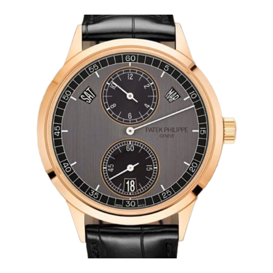 Patek Philippe CALIBER 31-260 REG QA Manual Del Usuario