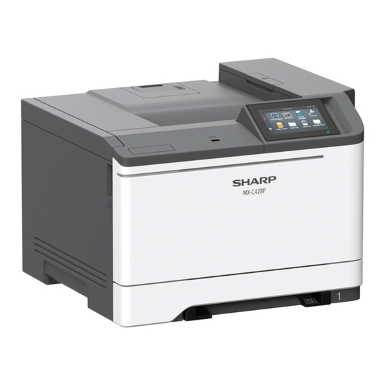 Sharp MX-C428P Manual Del Usuario