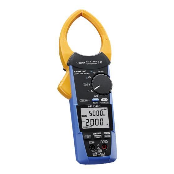 Hioki CM4141 Manual De Instrucciones
