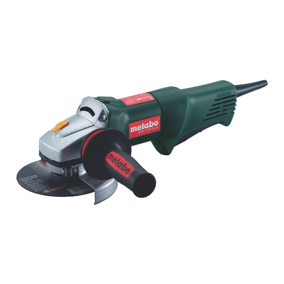 Metabo W 7-115 Manuales
