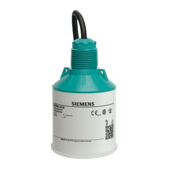 Siemens SITRANS LR120 Instrucciones De Servicio