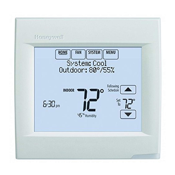 Honeywell Home VisionPRO 8000 Smart Manual Del Usuario