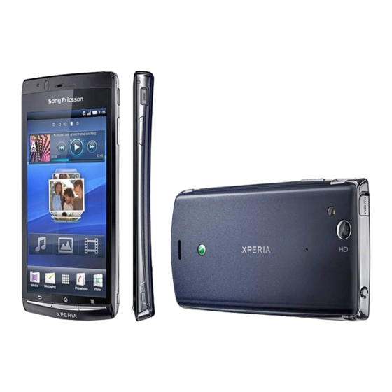 Sony Ericsson Xperia arc S Guía Del Usuario Ampliada