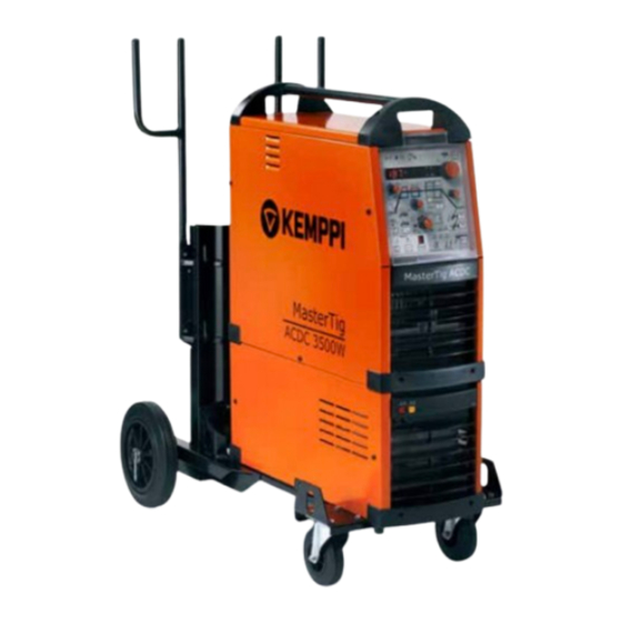 Kemppi MasterTig ACDC 3500W Manual De Instrucciones