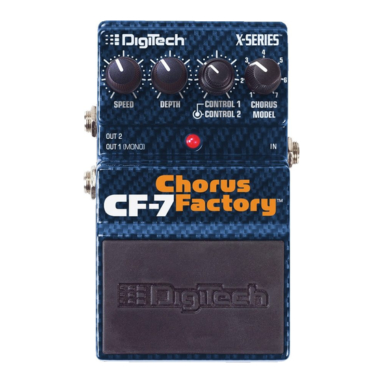DigiTech CF-7 Chorus Factory Manual Del Usuario