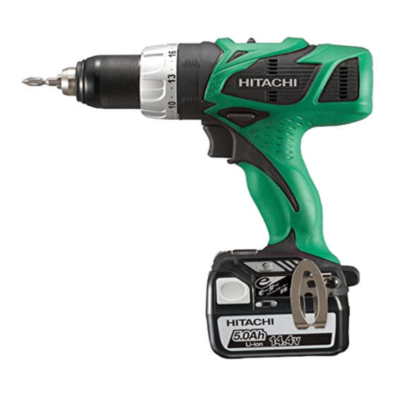 Hitachi Koki DS 14DBL Instrucciones De Manejo