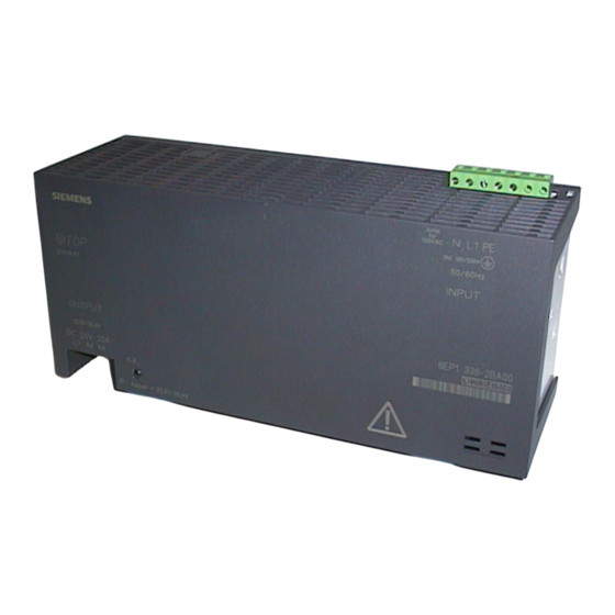 Siemens SITOP power 20 Manual De Instrucciones