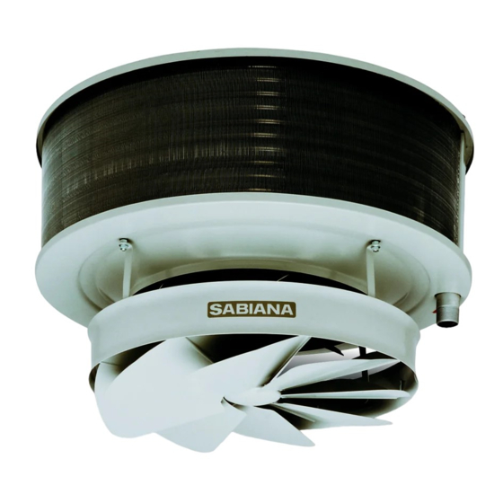 Sabiana COMFORT Manual De Instalación Y Mantenimiento