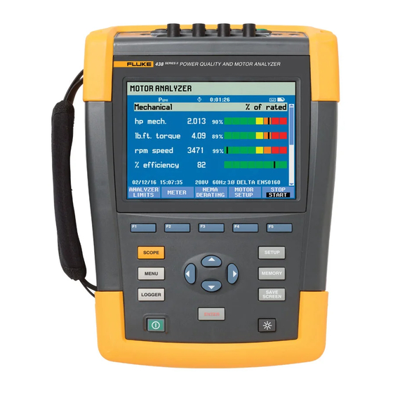 Fluke 438-II Manuales