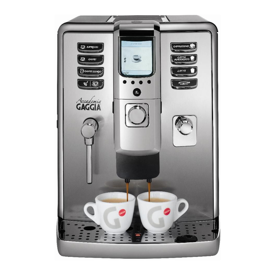 Gaggia SUP 038G Manual De Uso Y Mantenimiento