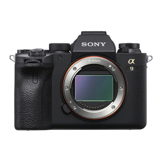 Sony A 9II Manual De Instrucciones