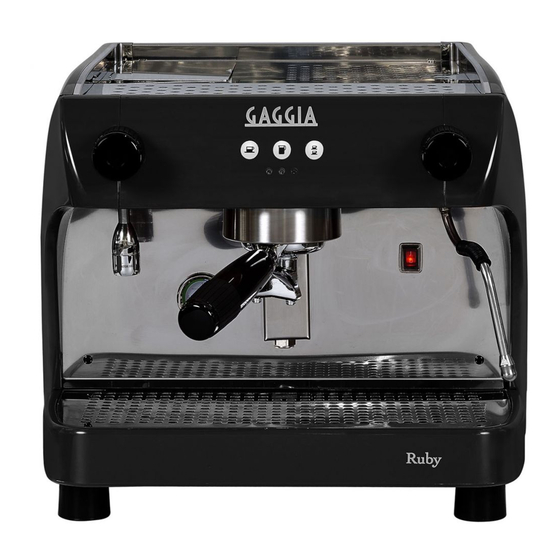 Gaggia Ruby Manual De Instrucciones