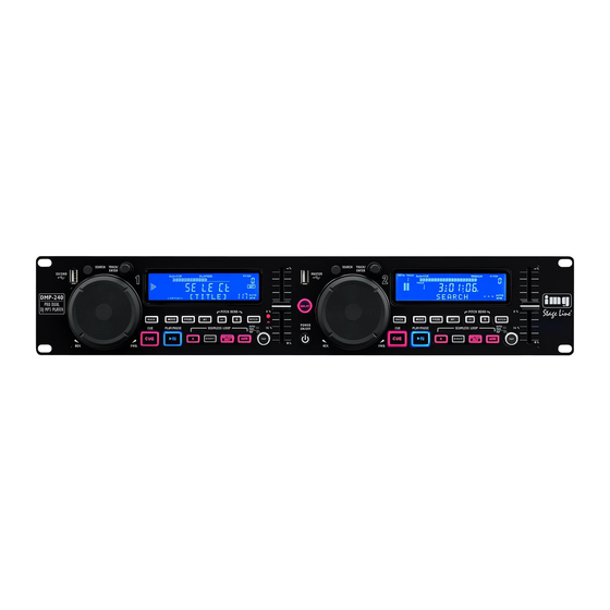 IMG STAGELINE DMP-240 Manual De Instrucciones