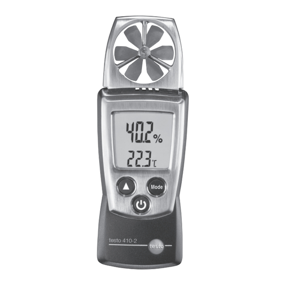 testo 410-2 Manual De Instrucciones